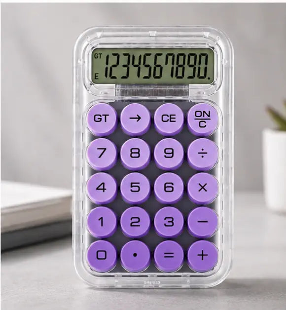 Calculator Transparent Purple