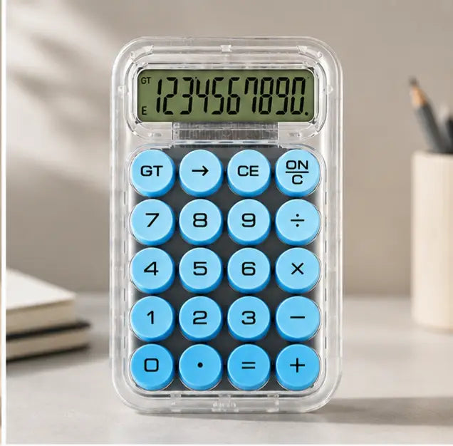 Calculator Transparent Blue