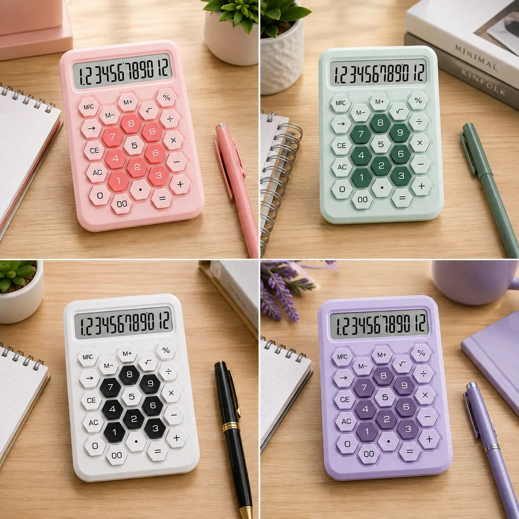 Calculator Hexagonal Candy Green