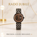 Raddo Daimond Ladies black rose gold