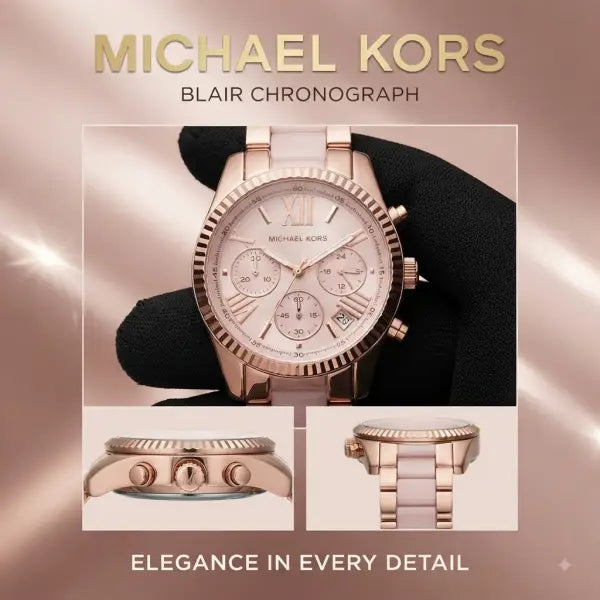 Micheal Kors bradshaw two tone pink gold