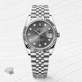 ROLEX JUST DATE SILVER GREY   DIAL