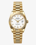 ROLEX JUST DATE GOLD WHITE  DIAL