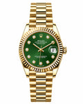 ROLEX JUST DATE GOLD GREEN  DIAL