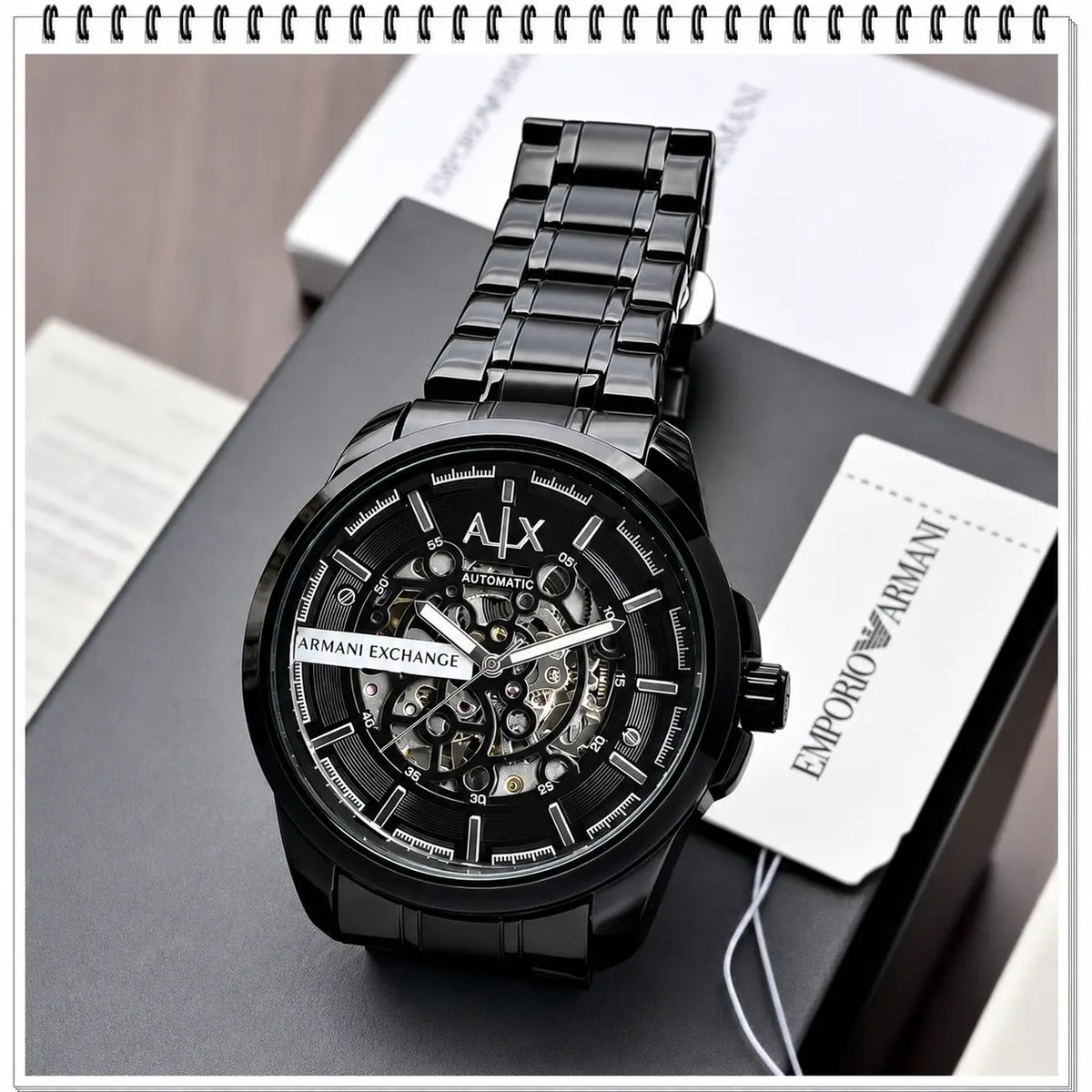 ARMANI EXCHANGE AX2418 AUTOMATIC FULL BLACK