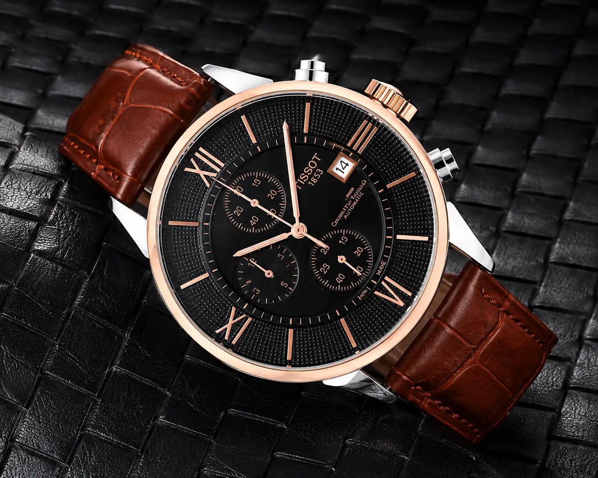 Tissot 1853 Chemin Brown copper-black