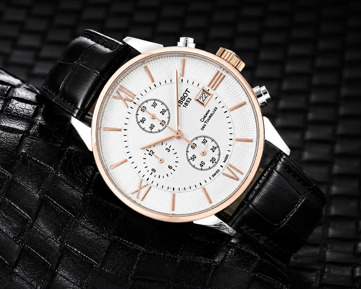 tissot 1853 Chemin Black copper-White