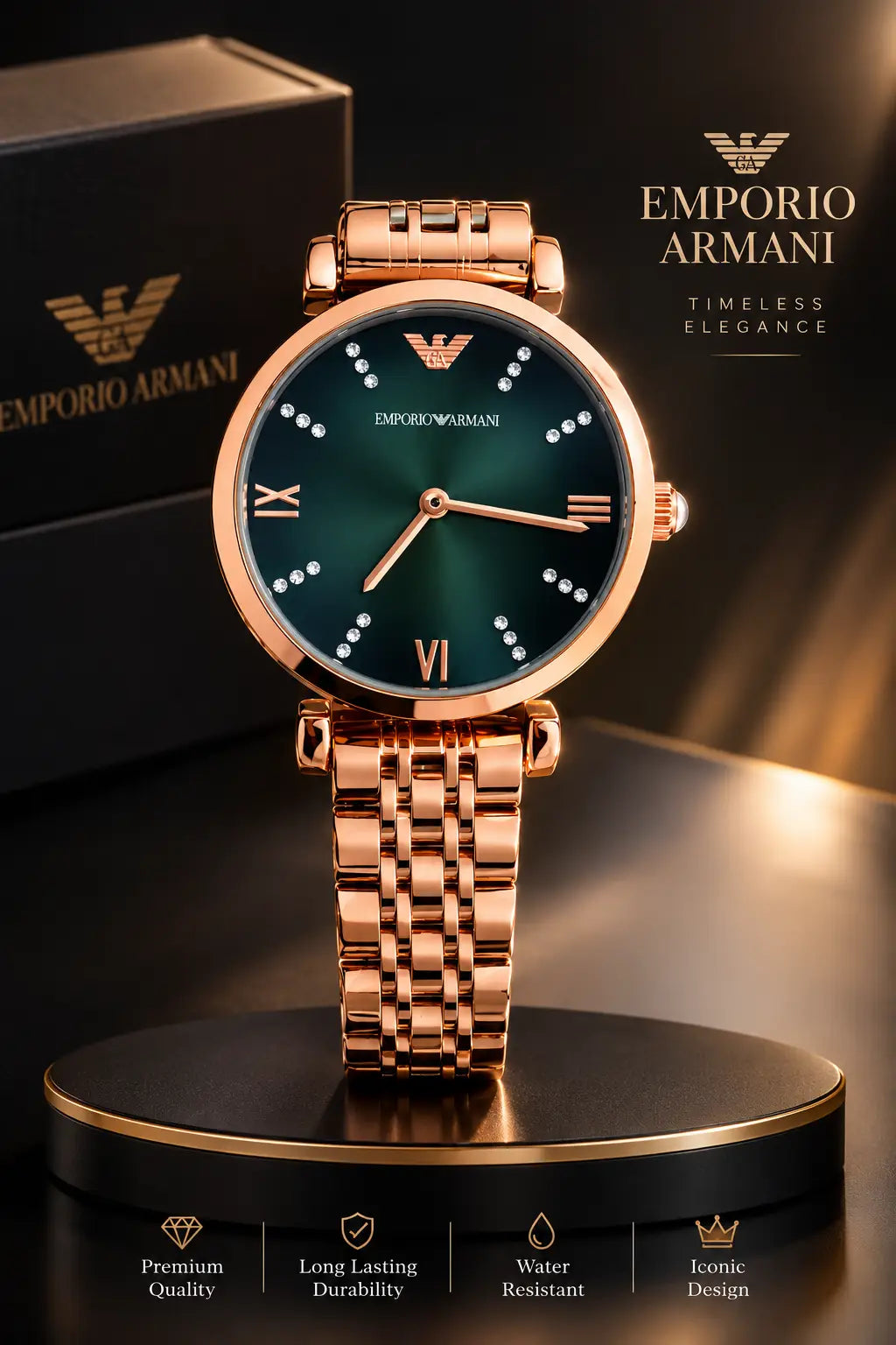 EM_PORIO AR_MANI ROSE GOLD GREEN DAIL