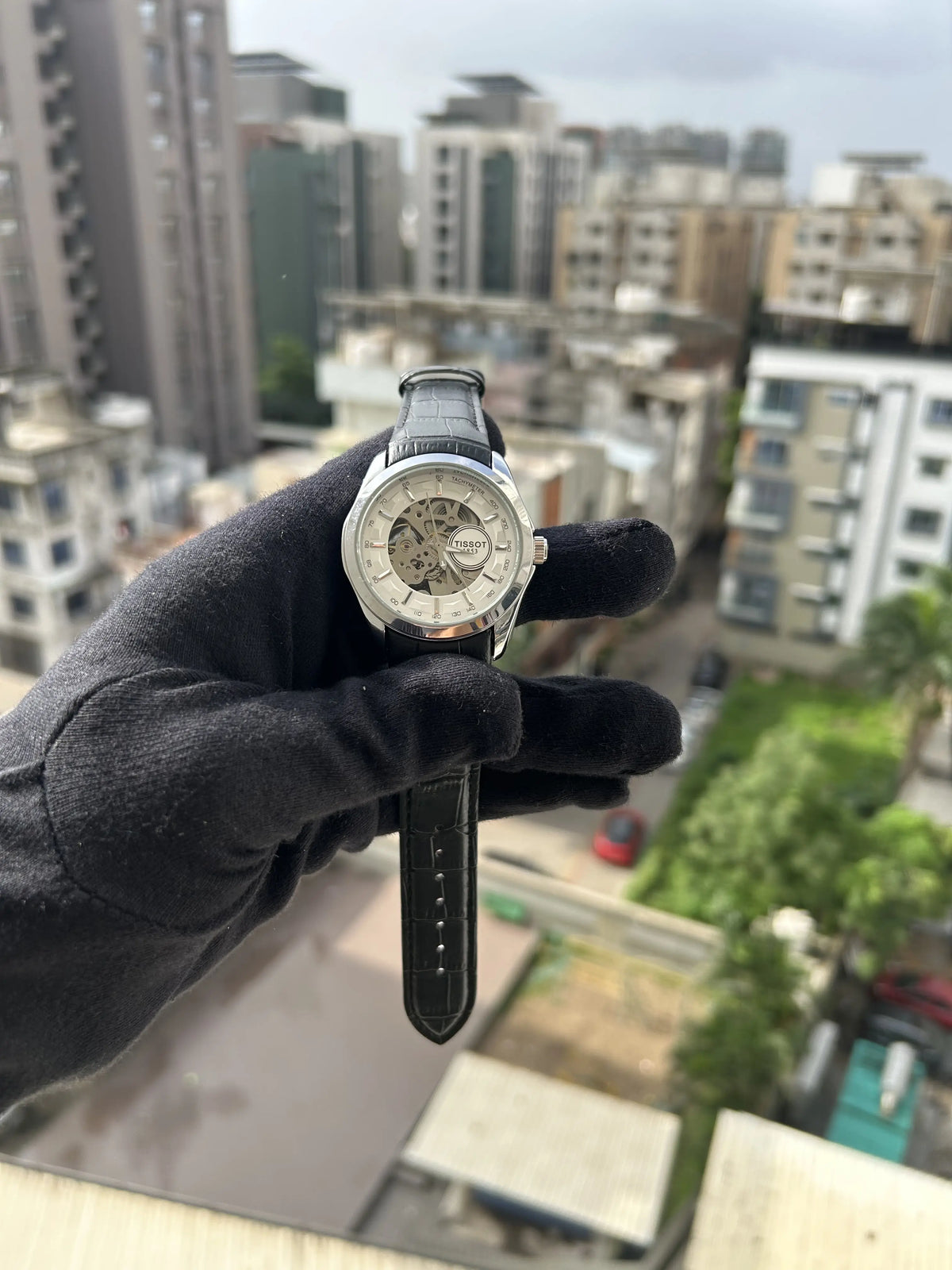 Tissot 1853 skeleton Automatic Silver Black