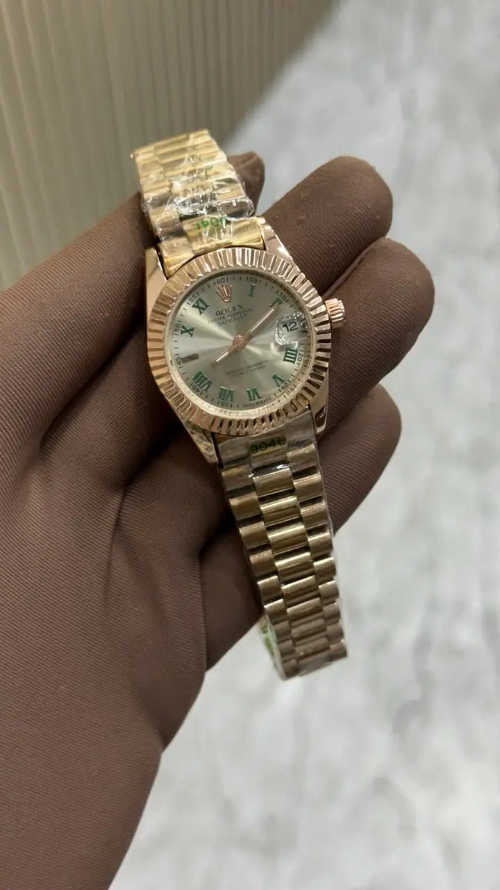 Rolex Datejust – Two-Tone Green Roman Dial