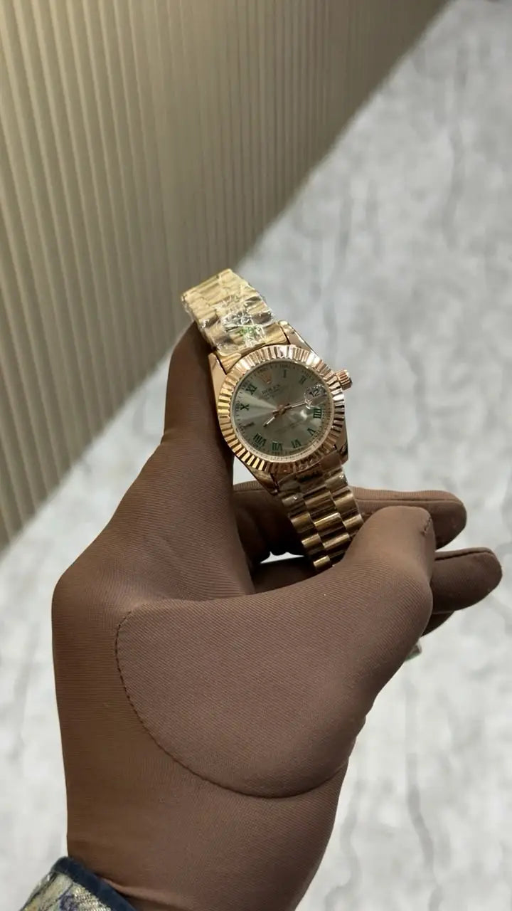 Rolex Datejust – Two-Tone Green Roman Dial