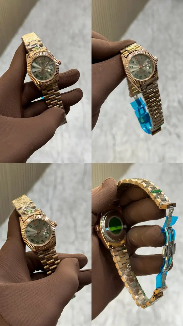Rolex Datejust – Two-Tone Green Roman Dial