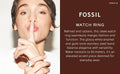 Fossi l Gold White Ring Premium Ladies Watch