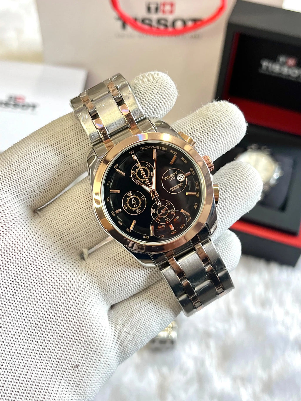 Tissot 1853 Couturier Two-tone Black
