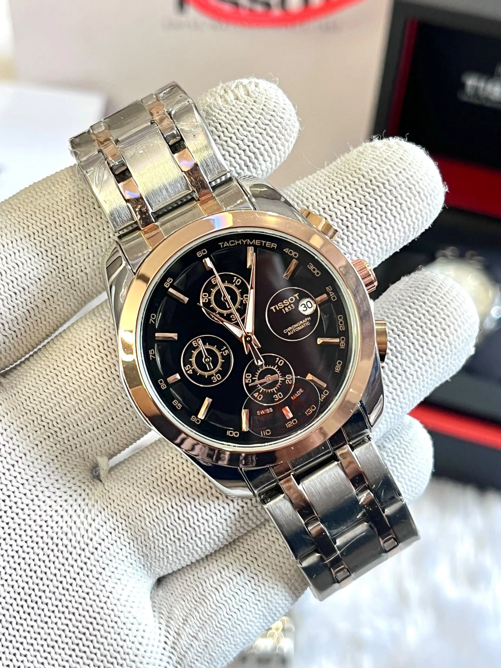 Tissot 1853 Couturier Two-tone Black