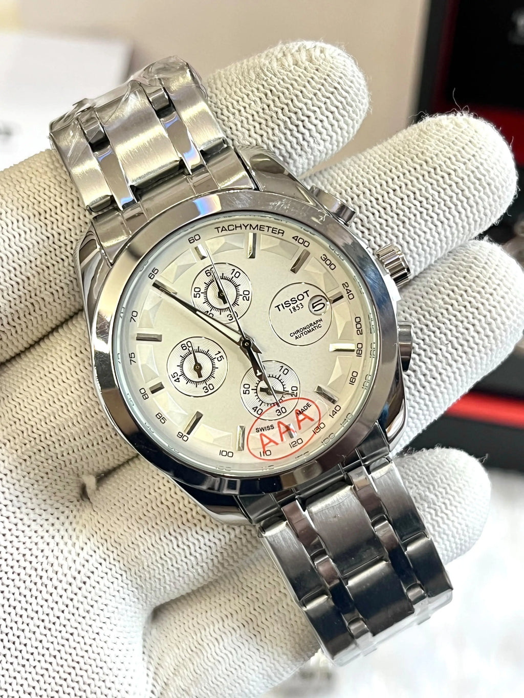 Tissot 1853 Couturier Silver White