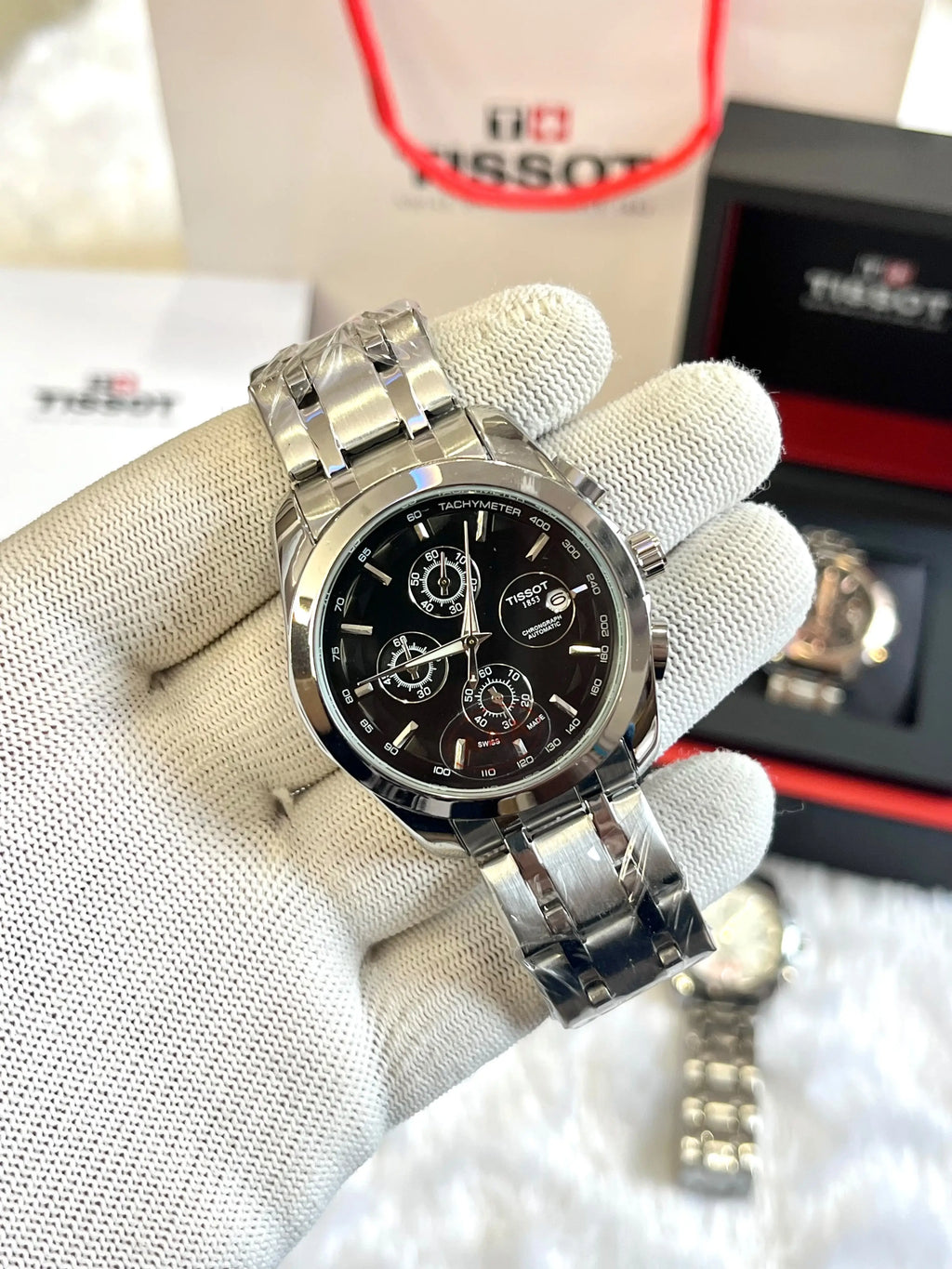 Tissot 1853 Couturier Silver Black