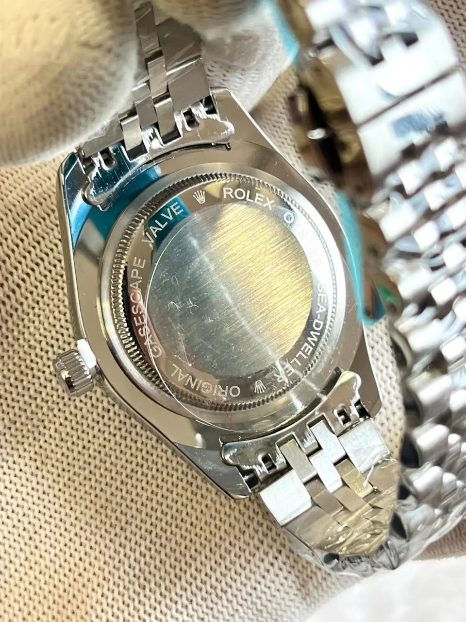 Rolex day date Dimond Silver Black