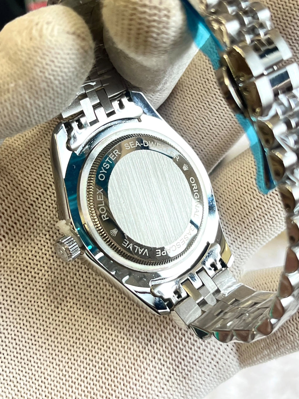 Rolex day date Dimond Silver White
