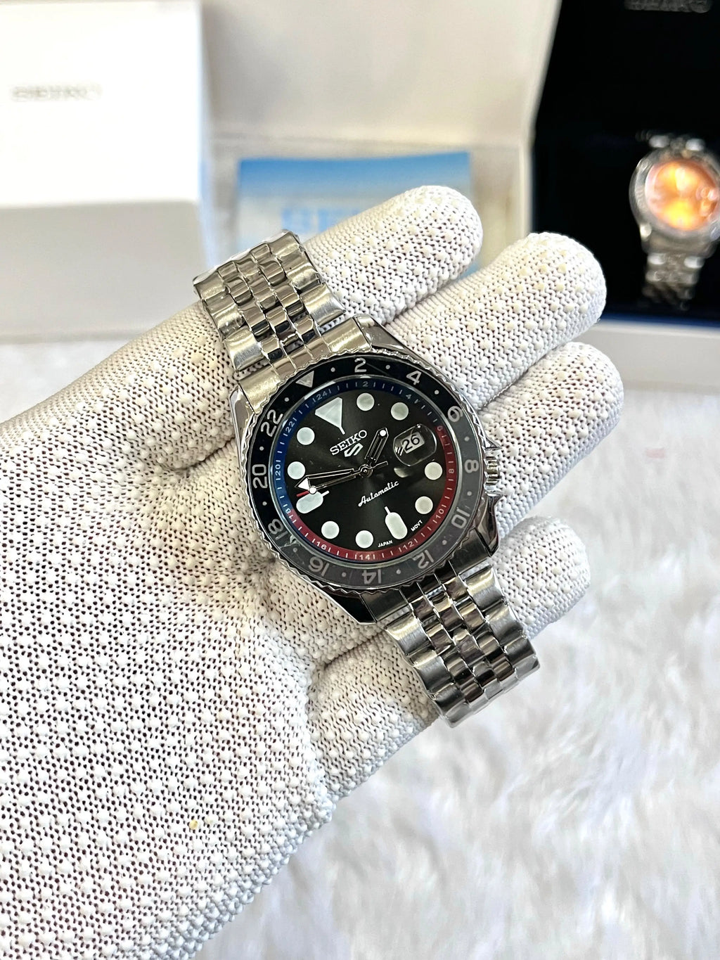 SEIKO 5 SPORTS GMT BLACK