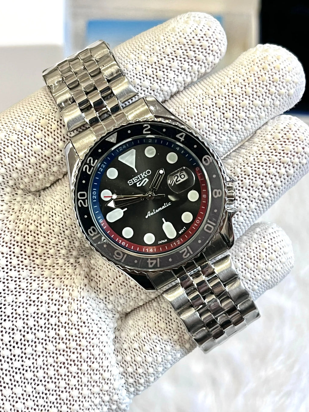 SEIKO 5 SPORTS GMT BLACK