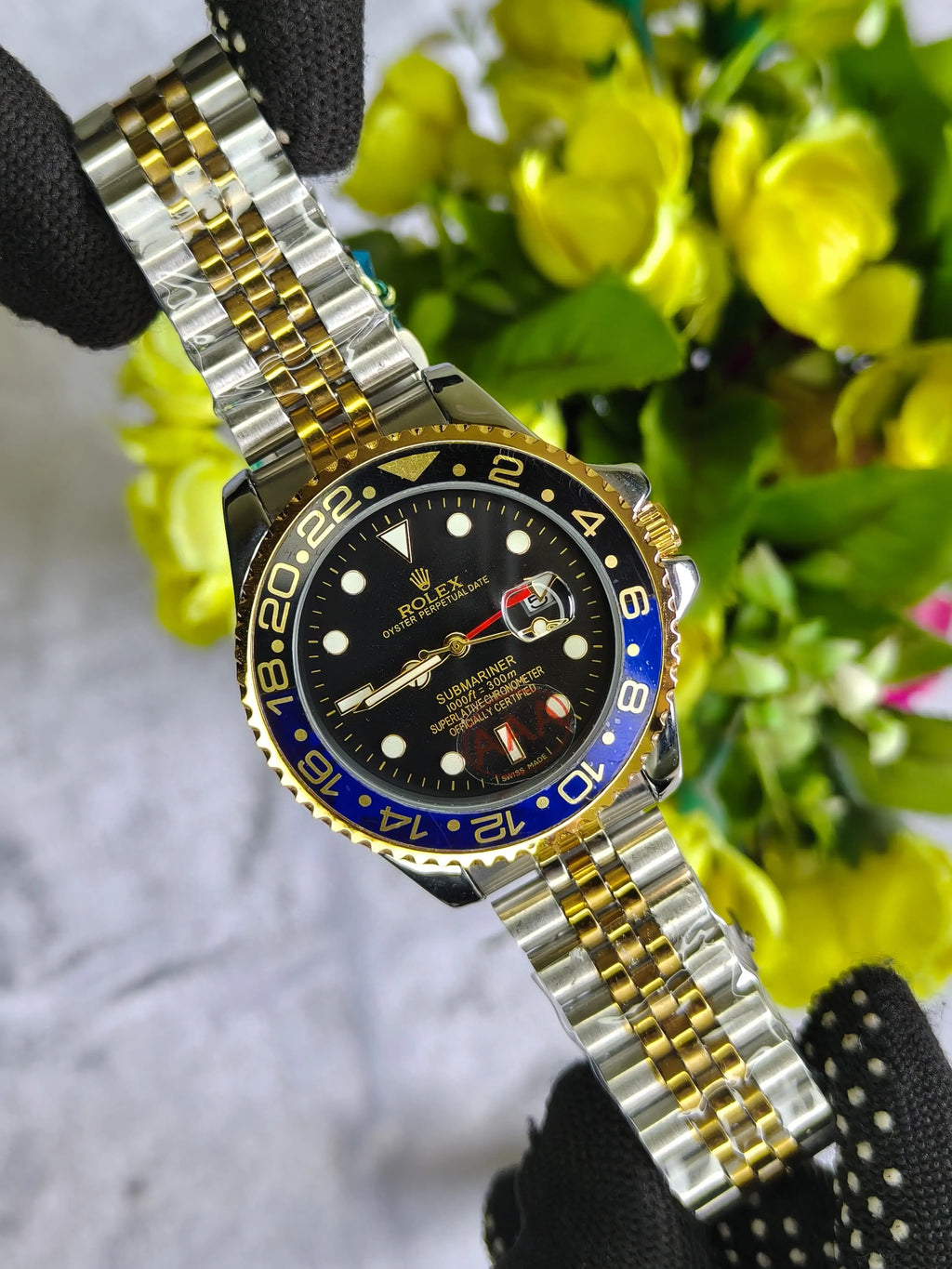 rolex gmt blue black