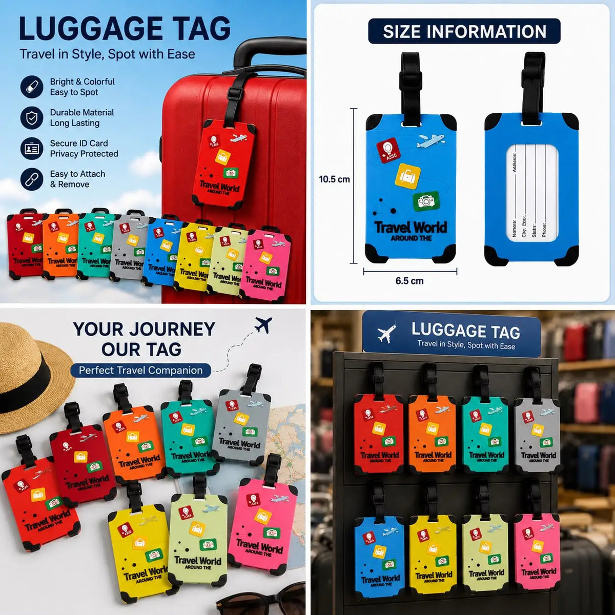 Luggage Tags Random Design