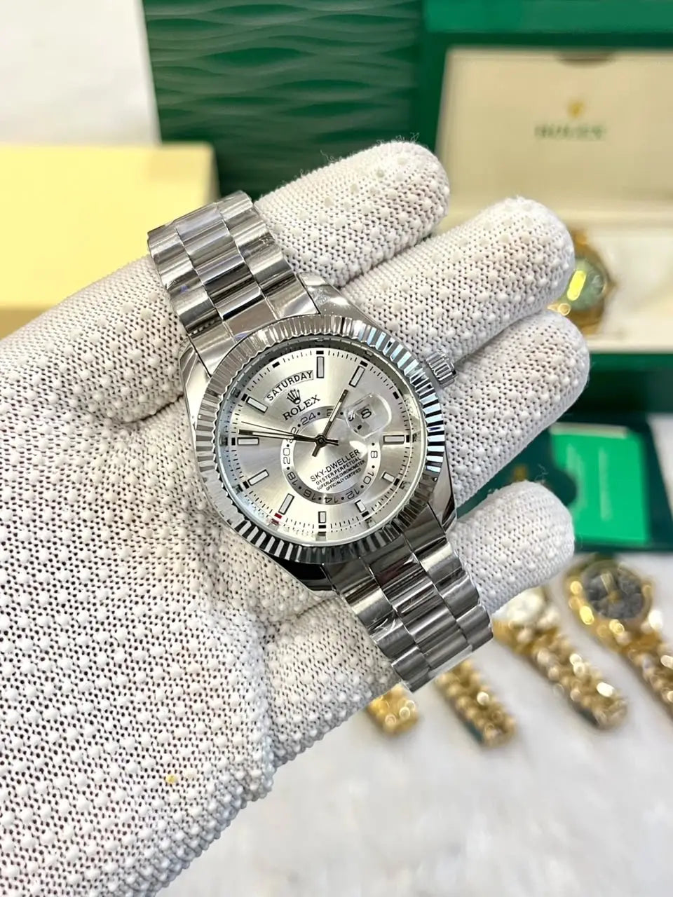 Rolex Sky-Dweller Silver white