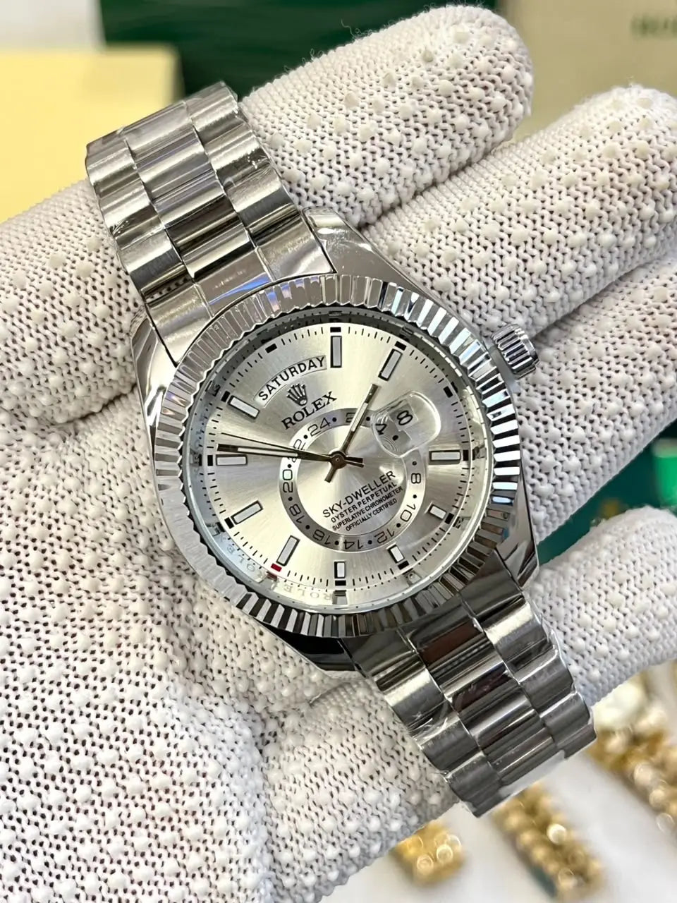 Rolex Sky-Dweller Silver white
