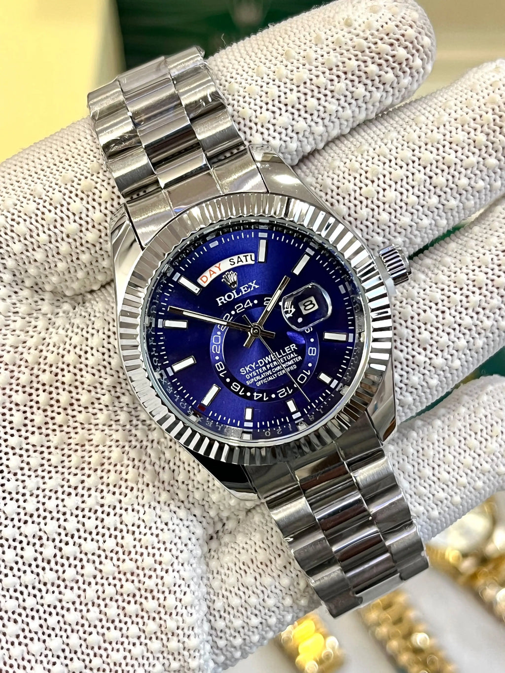 Rolex Sky-Dweller Silver blue