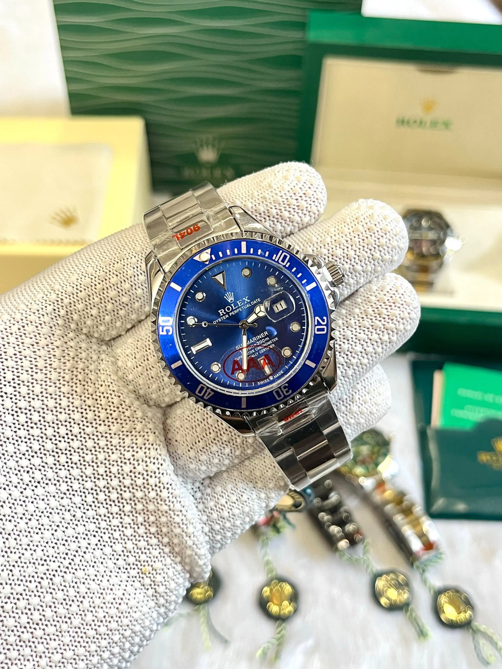 Rolex Oyster Perpetual Submarine Silver-Blue