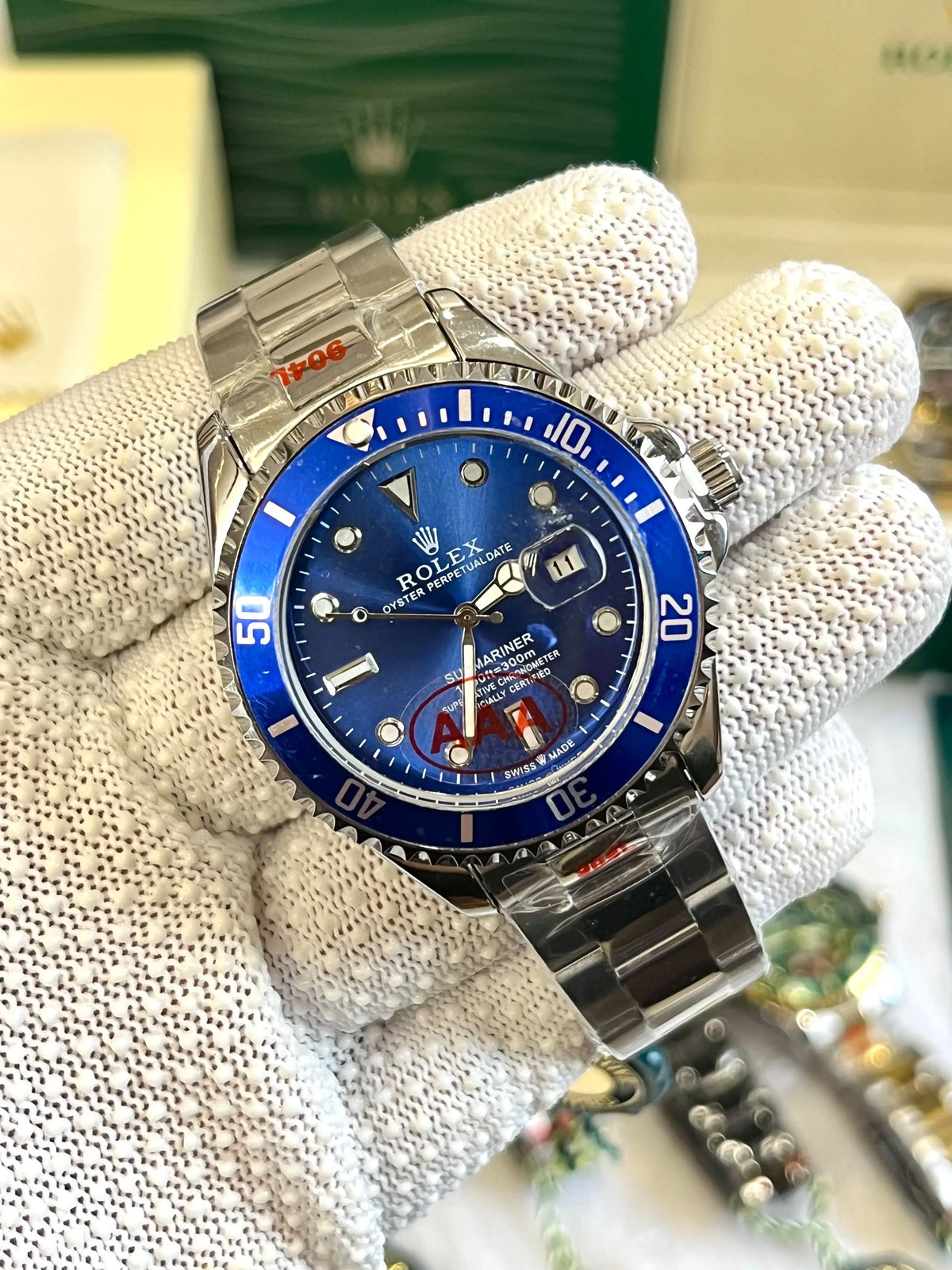 Rolex Oyster Perpetual Submarine Silver-Blue