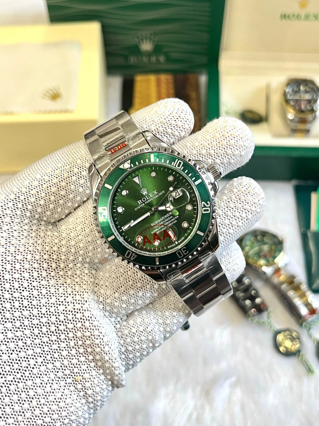 Rolex Oyster Perpetual Submarine Silver-Green