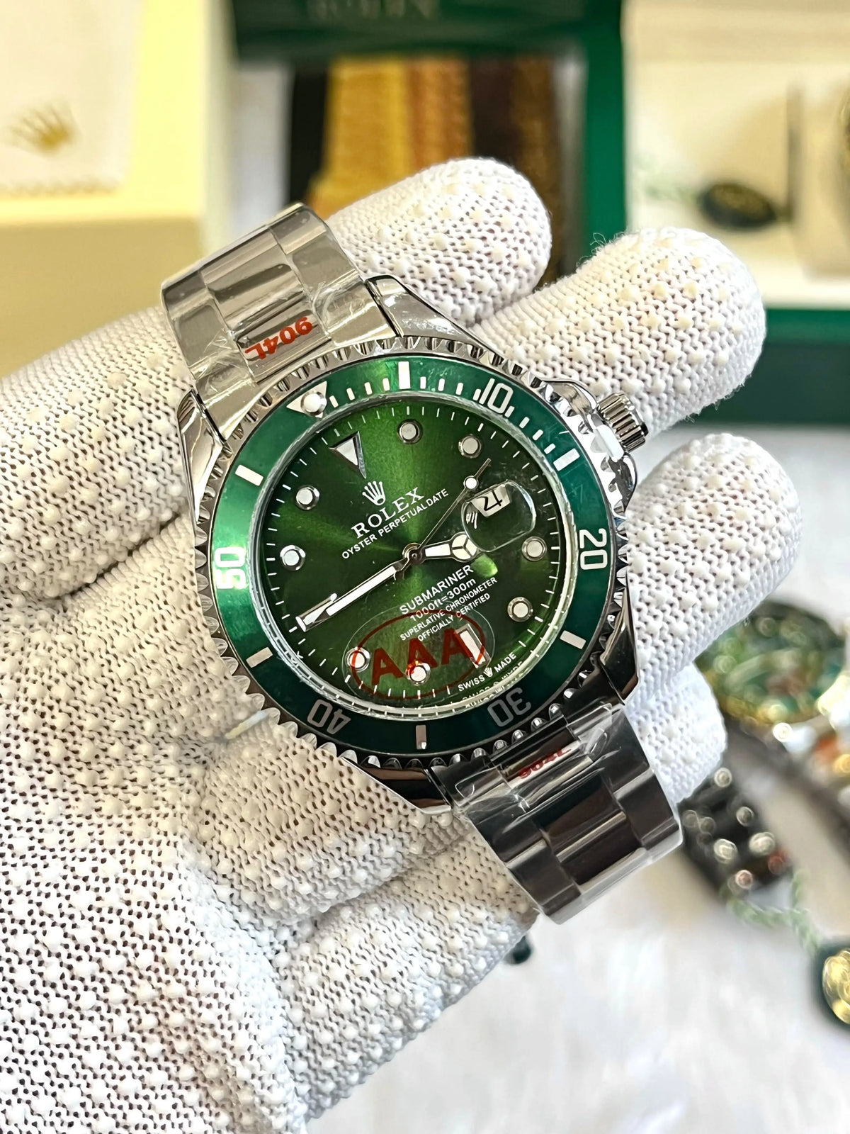 Rolex Oyster Perpetual Submarine Silver-Green
