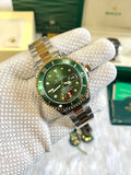 Rolee_x Oyster Perpetual Submarine Two-Tone Green