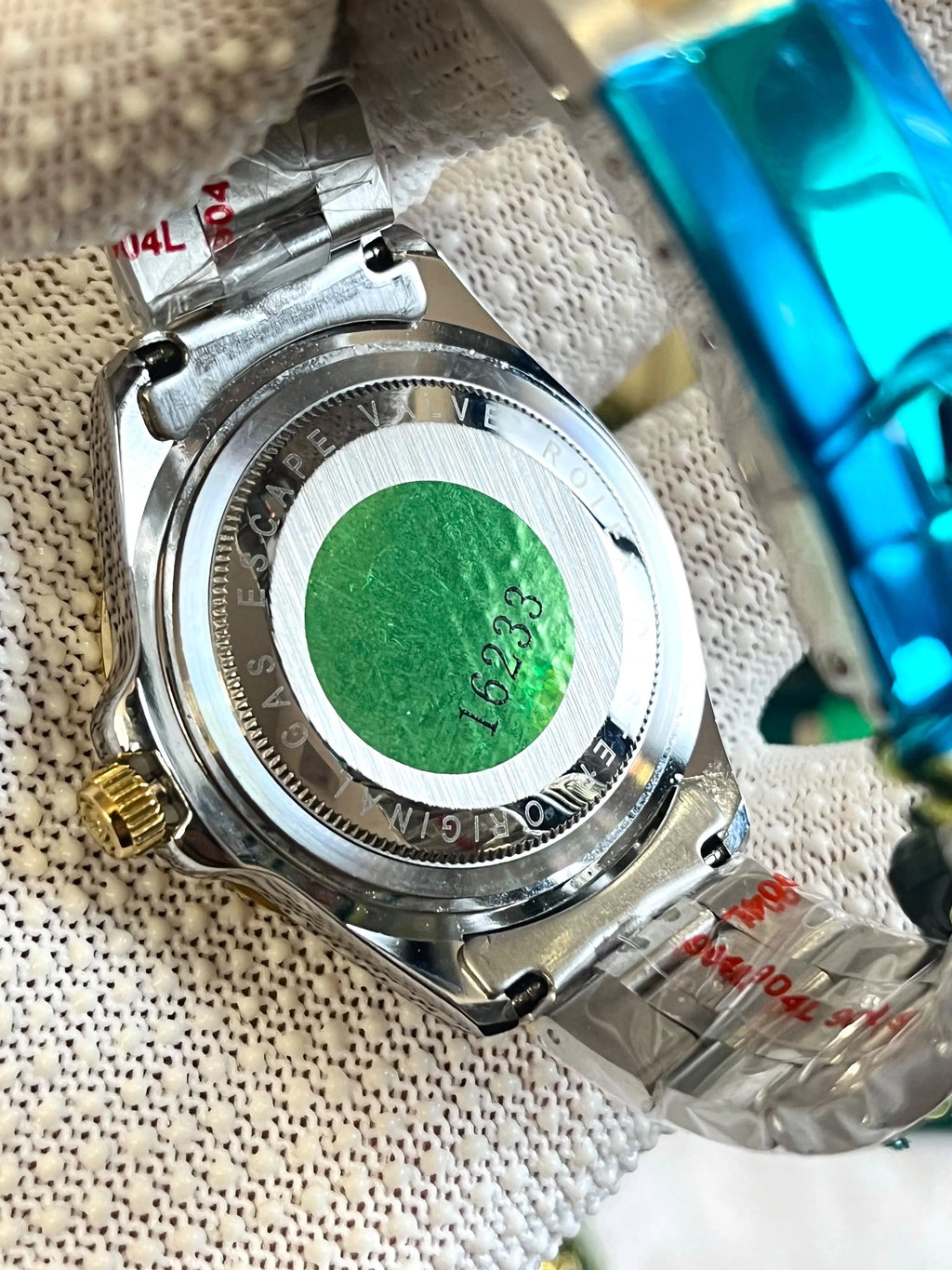 Rolee_x Oyster Perpetual Submarine Two-Tone Green