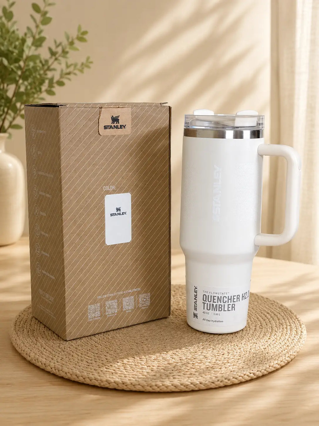 Stanley Quencher Dotted Design Tumbler Cream