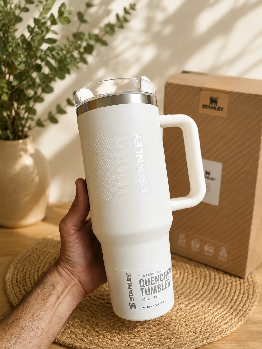 Stanley Quencher Dotted Design Tumbler Cream