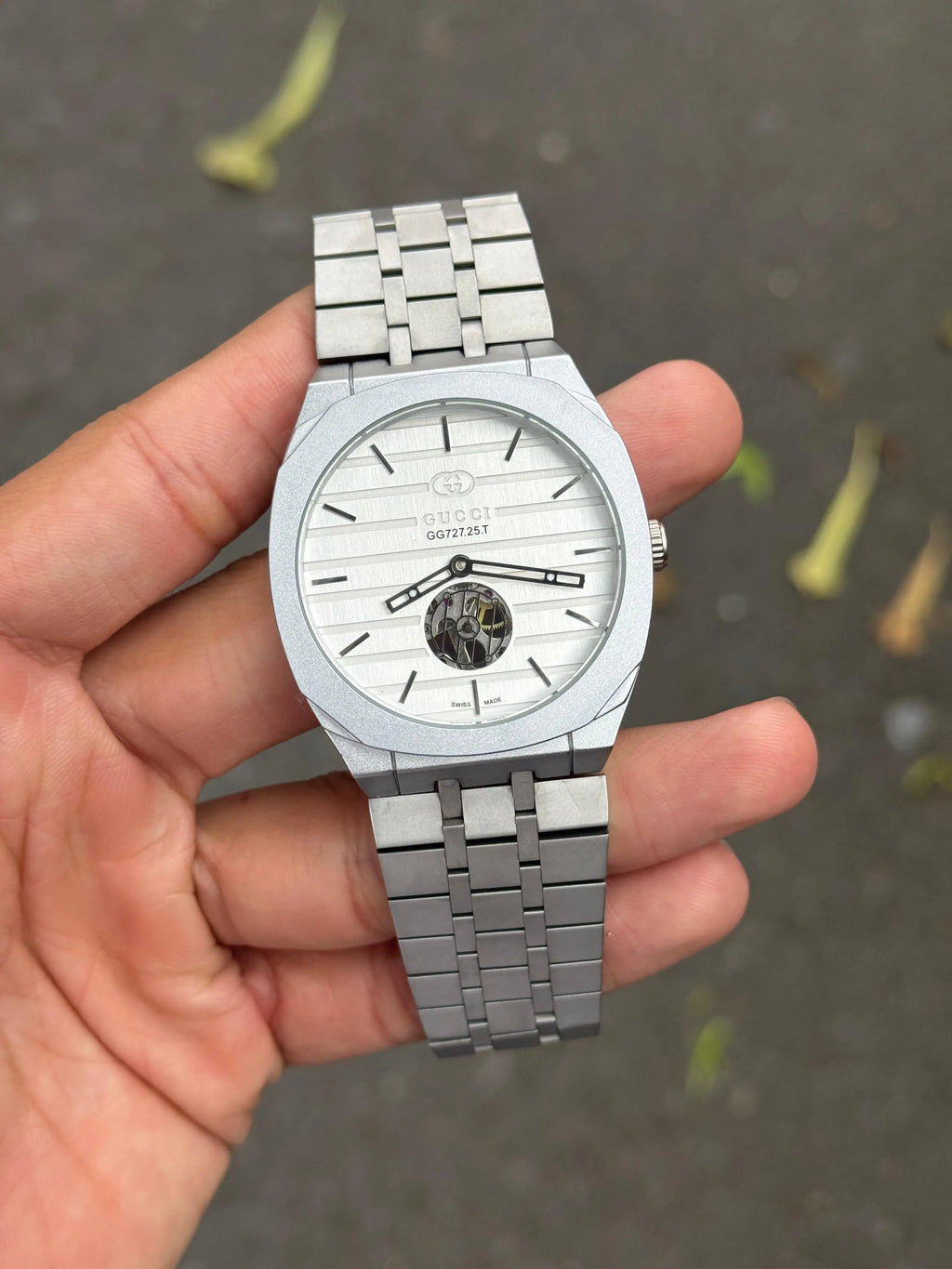 Gucci Tourbillon Automatic Silver white