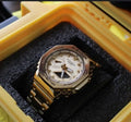 G Shock Men Quartz GOLDEN WHITE Dial Analo