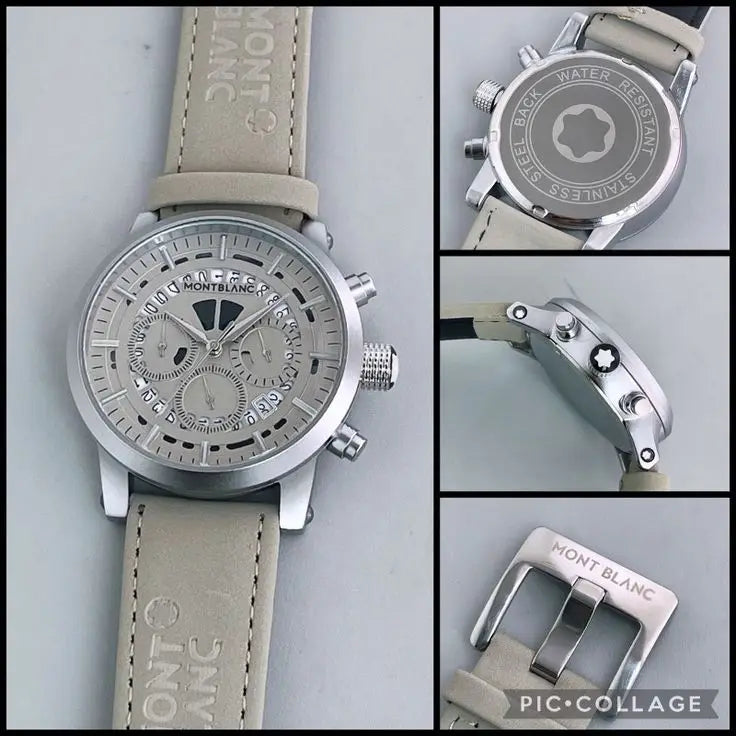Monn_t Blanc This appears to be a Montblanc M1122 quarz movement chronograph all working premium leather