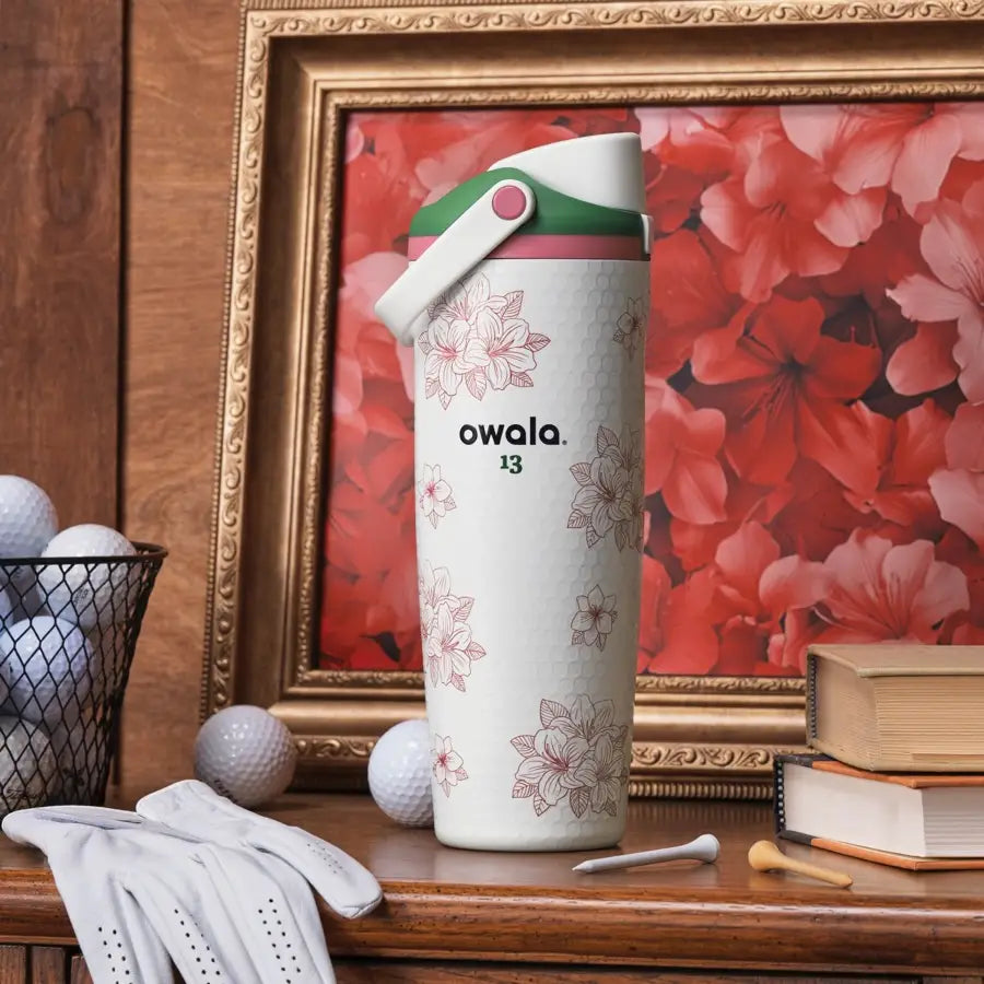 Owala Zalea FreeSip Special Edition Gold Ball Design 30oz  890 ml Tumbler