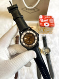 FOSSI TOWNSMAN LEATHER AUTOMATIC PREMIUM WATCH