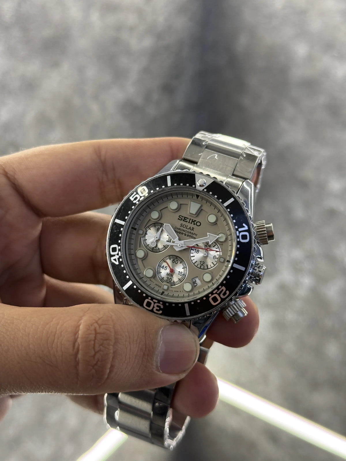 Seiko Solar All Chronograph Working Grey