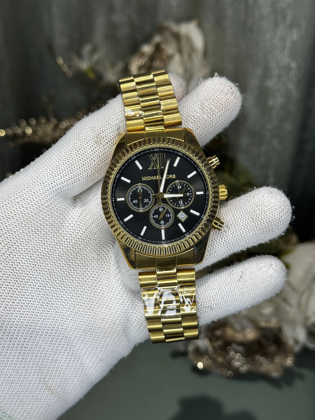 Michael Kor s Lexington Gold Black Premium Chrono