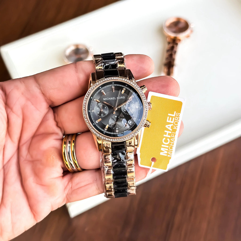 MICHAELKORS_LADIES_ROSE_BLACK