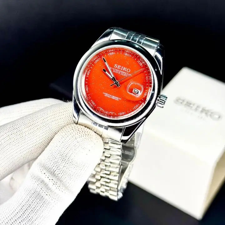 SEIKO GALAXY ORANGE BURST DIAL