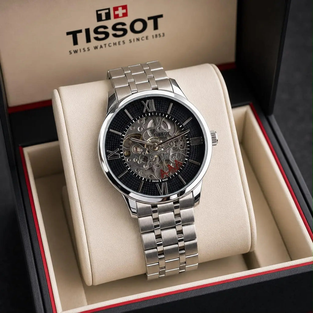 TISSOT AUTO SILVER BLACK