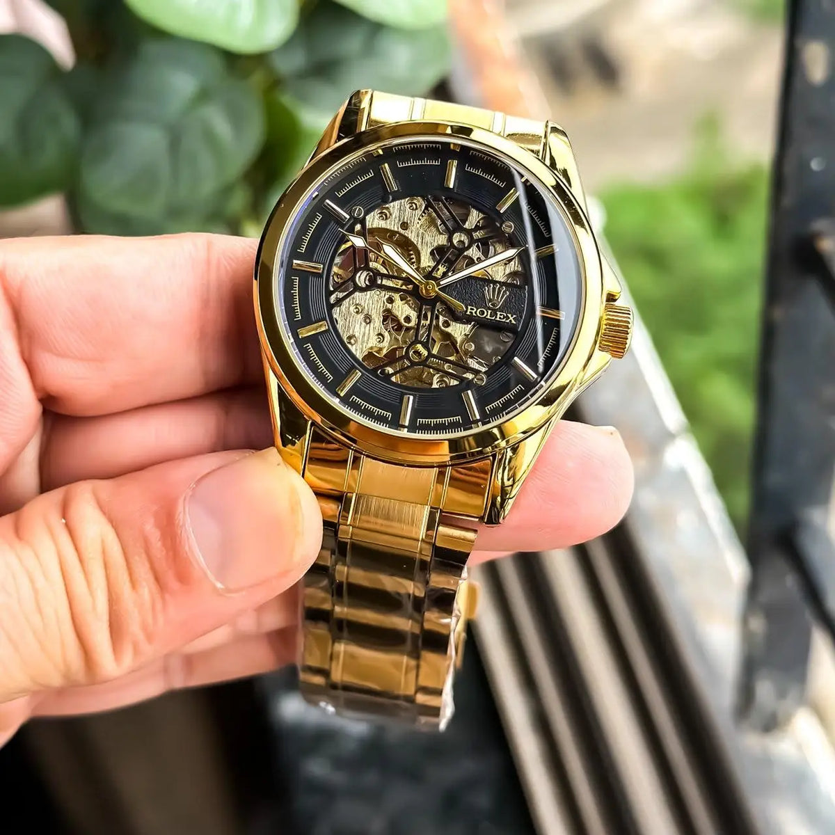 ROLEX AUTO GOLD BLACK