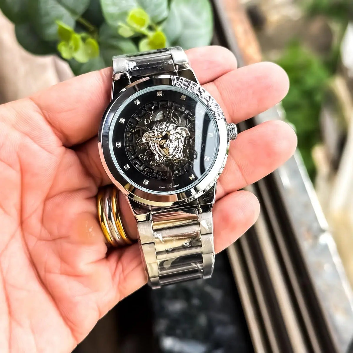 VERSACE AUTO SILVER BLACK